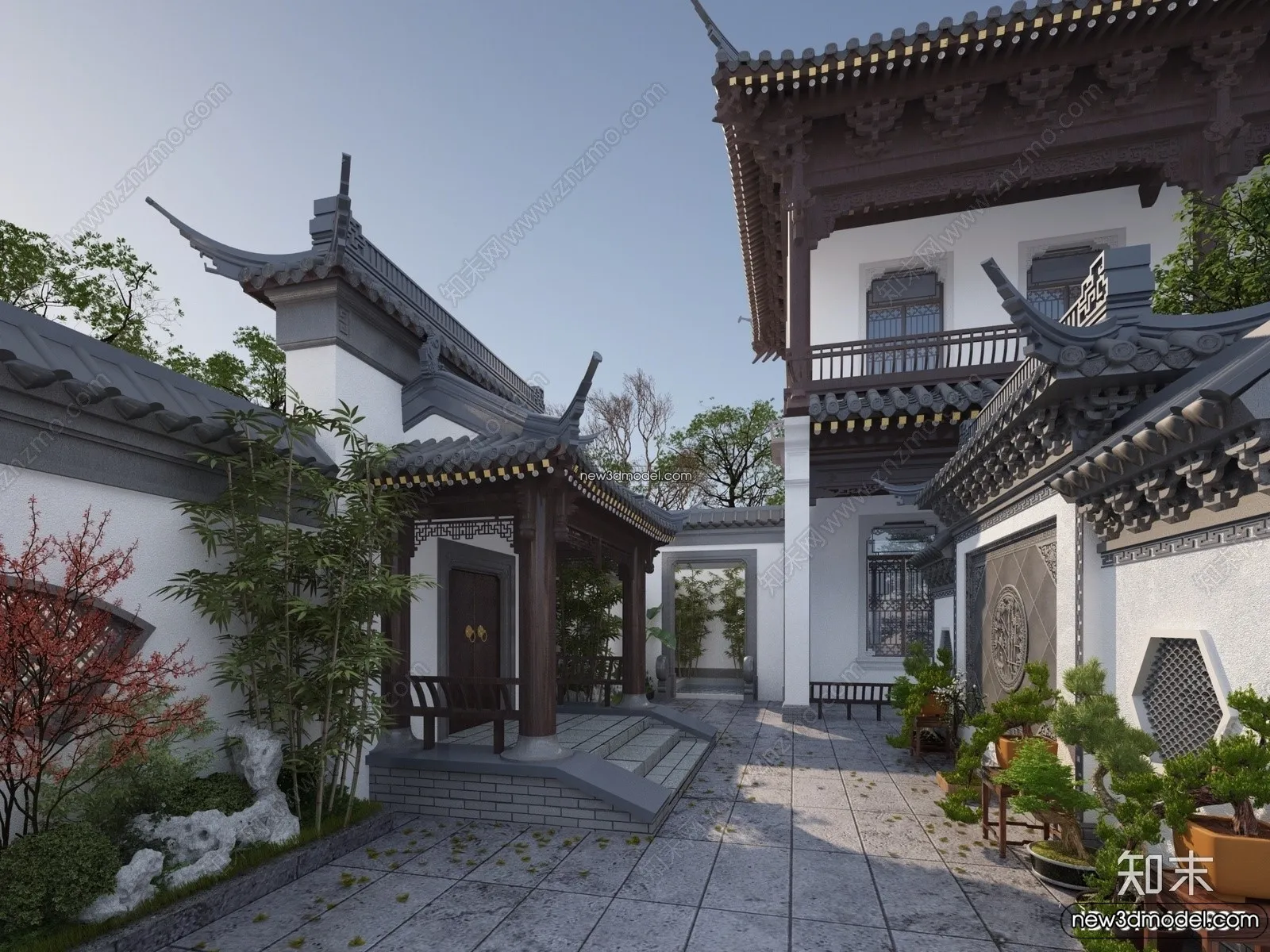 Exterior 3D Models of Pagoda - 3D Scenes - 036