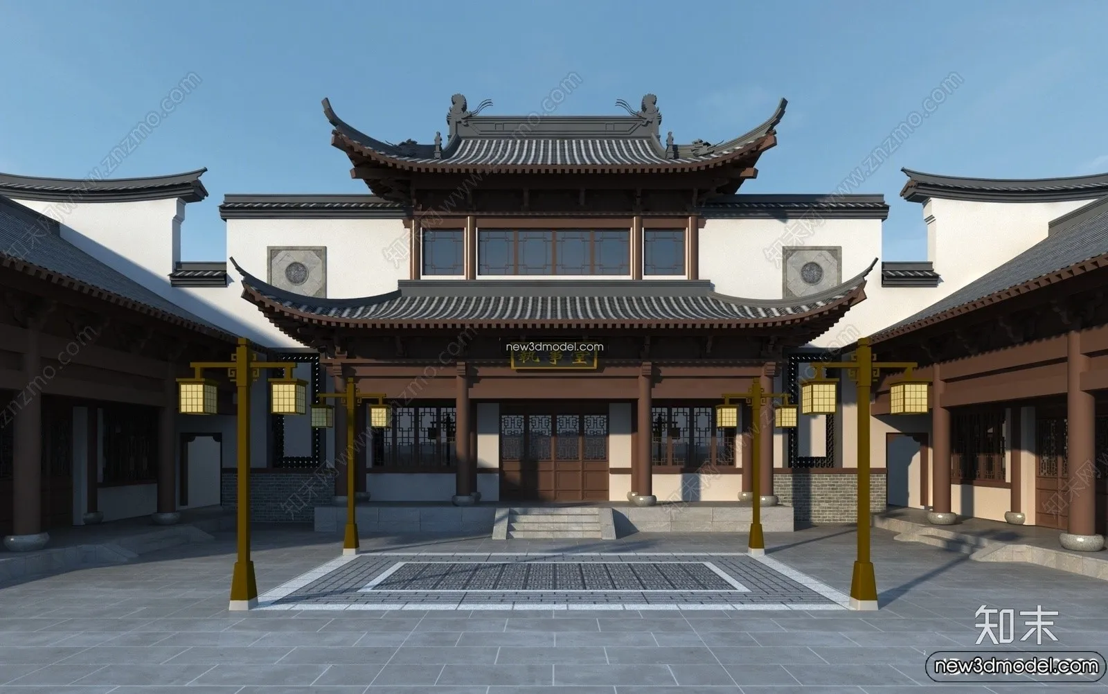 Exterior 3D Models of Pagoda - 3D Scenes - 039