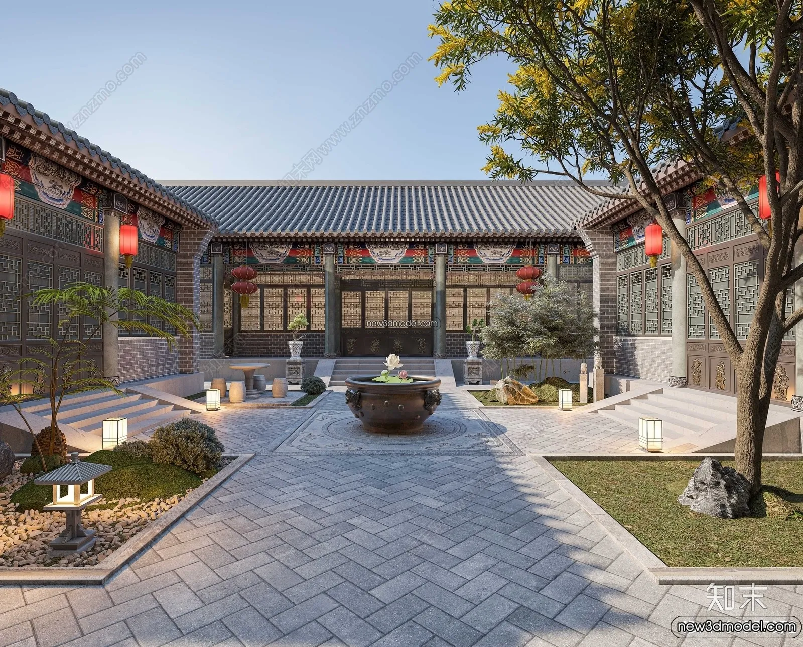 Exterior 3D Models of Pagoda - 3D Scenes - 041