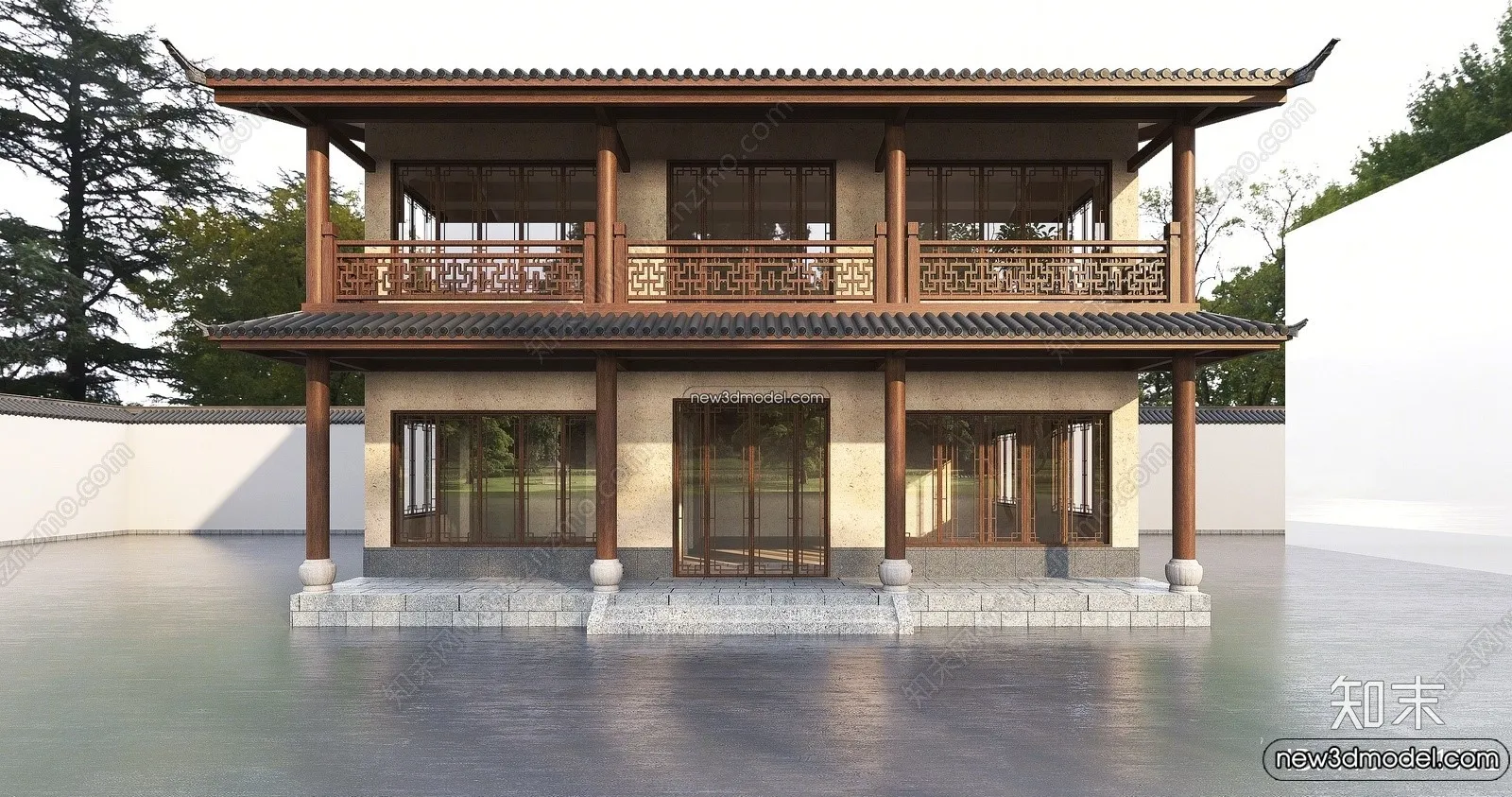 Exterior 3D Models of Pagoda - 3D Scenes - 042