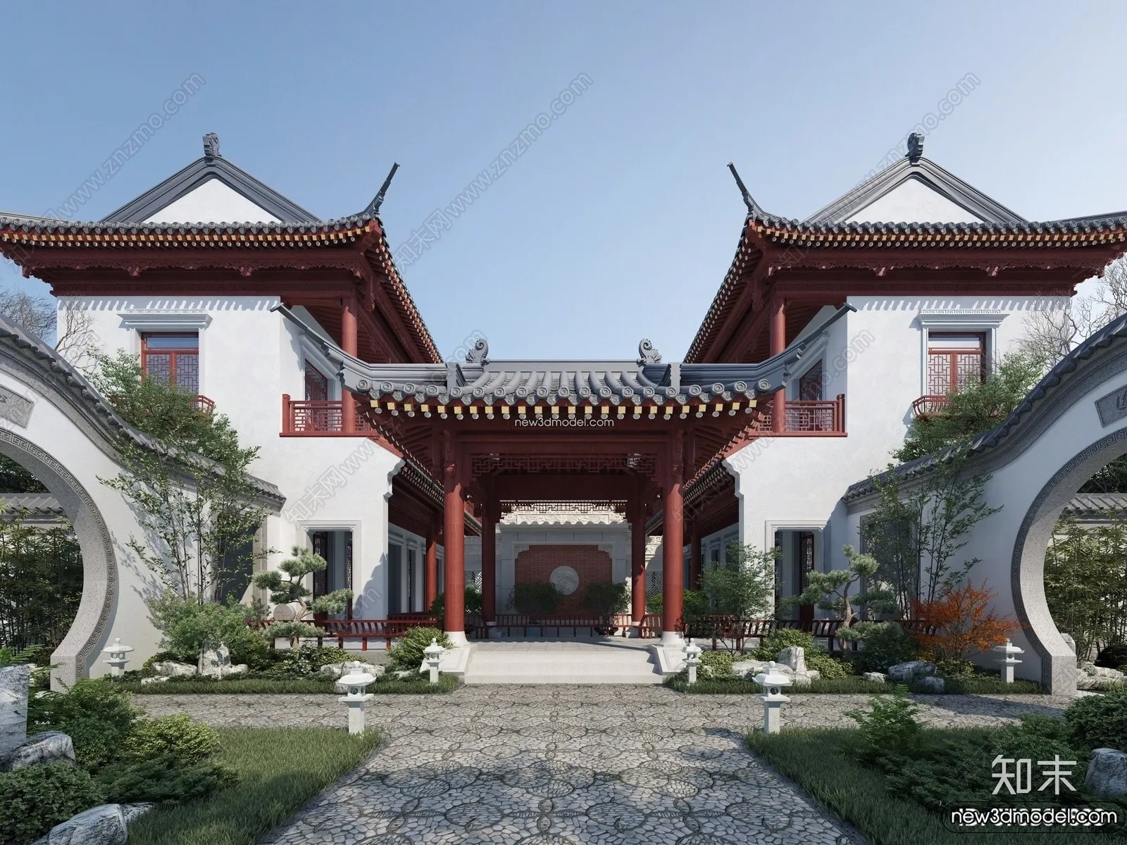 Exterior 3D Models of Pagoda - 3D Scenes - 045