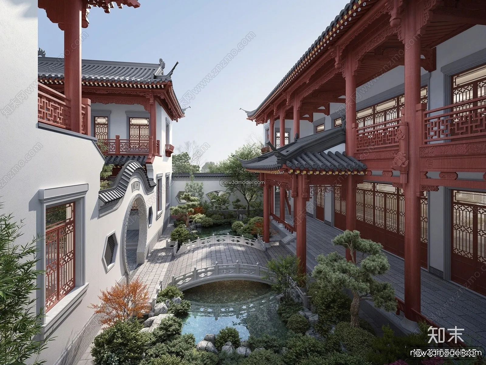 Exterior 3D Models of Pagoda - 3D Scenes - 051