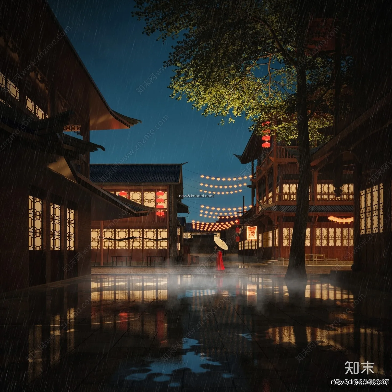 Exterior 3D Models of Pagoda - 3D Scenes - 052
