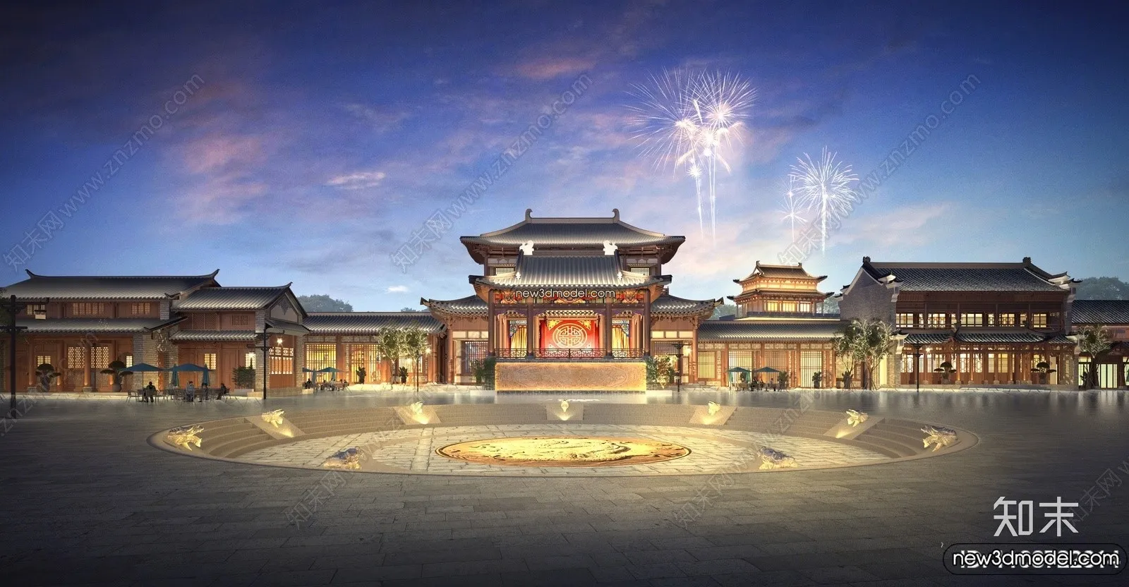 Exterior 3D Models of Pagoda - 3D Scenes - 053