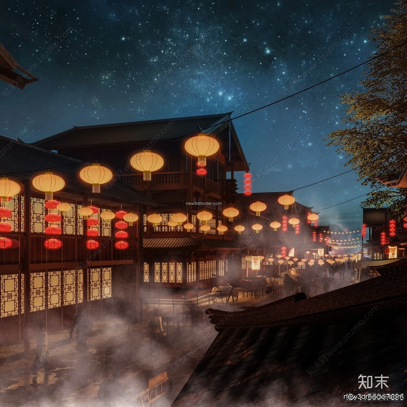 Exterior 3D Models of Pagoda - 3D Scenes - 055