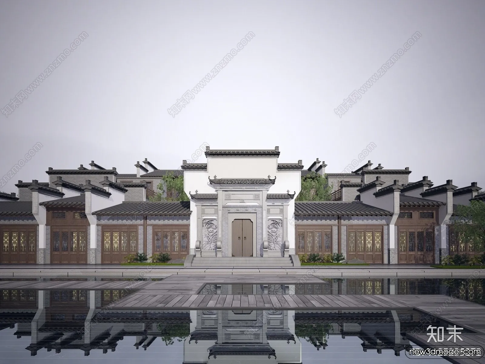 Exterior 3D Models of Pagoda - 3D Scenes - 056