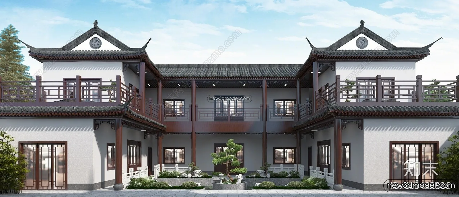 Exterior 3D Models of Pagoda - 3D Scenes - 058