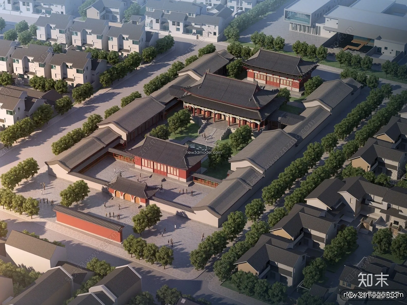 Exterior 3D Models of Pagoda - 3D Scenes - 066