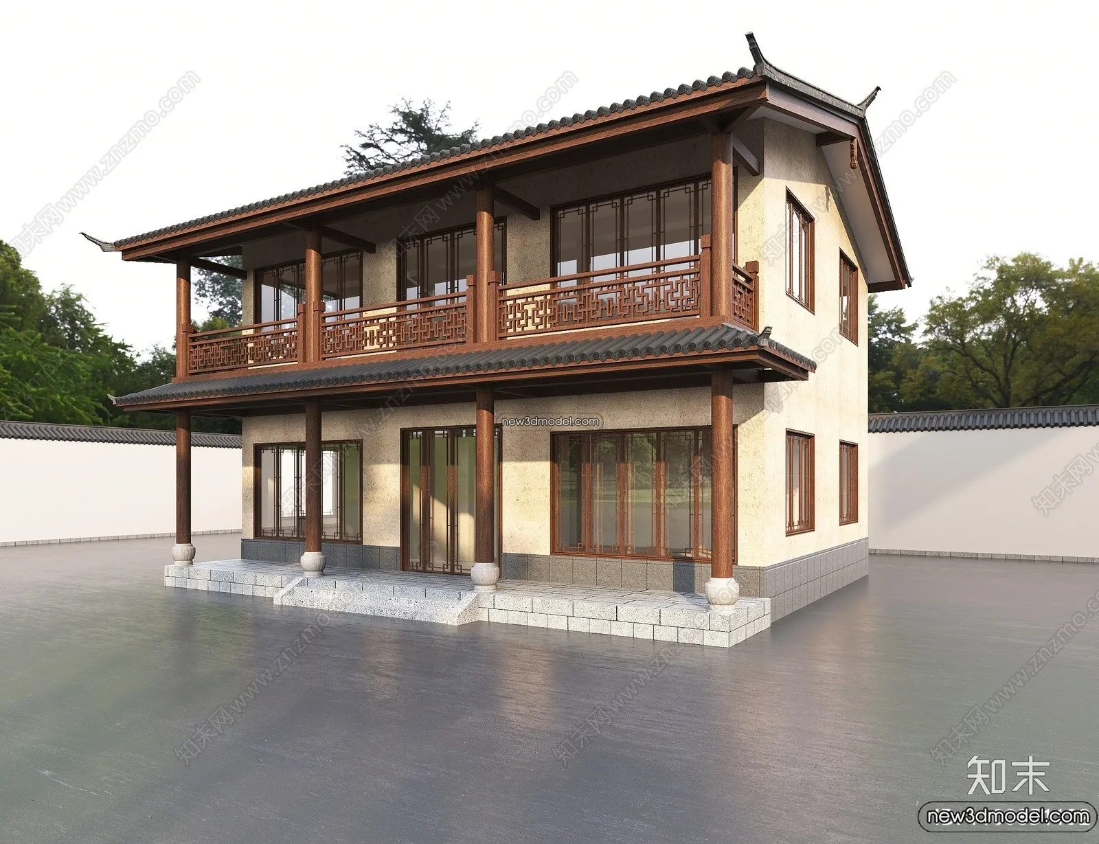 Exterior 3D Models of Pagoda - 3D Scenes - 070