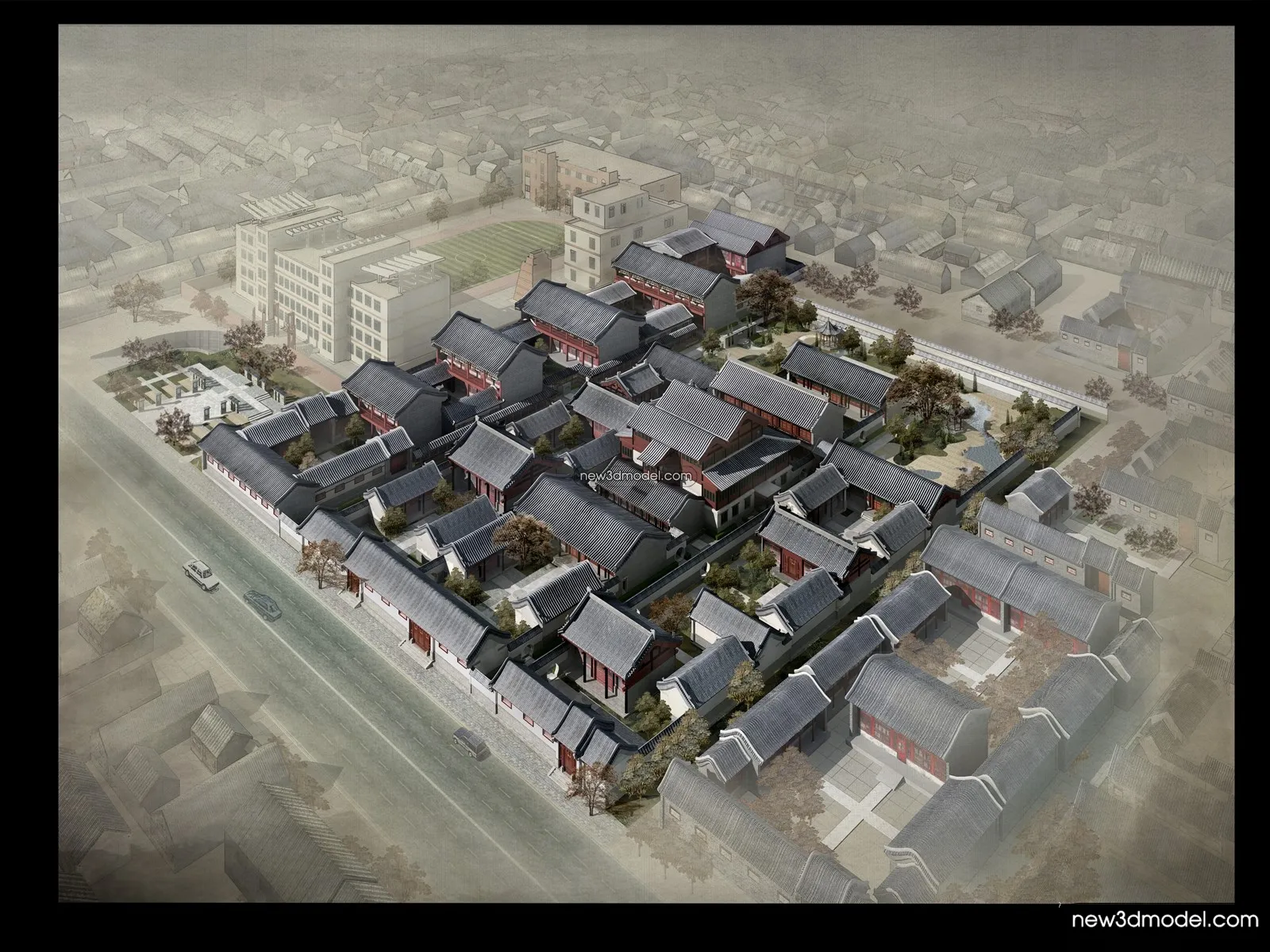 Exterior 3D Models of Pagoda - 3D Scenes - 083