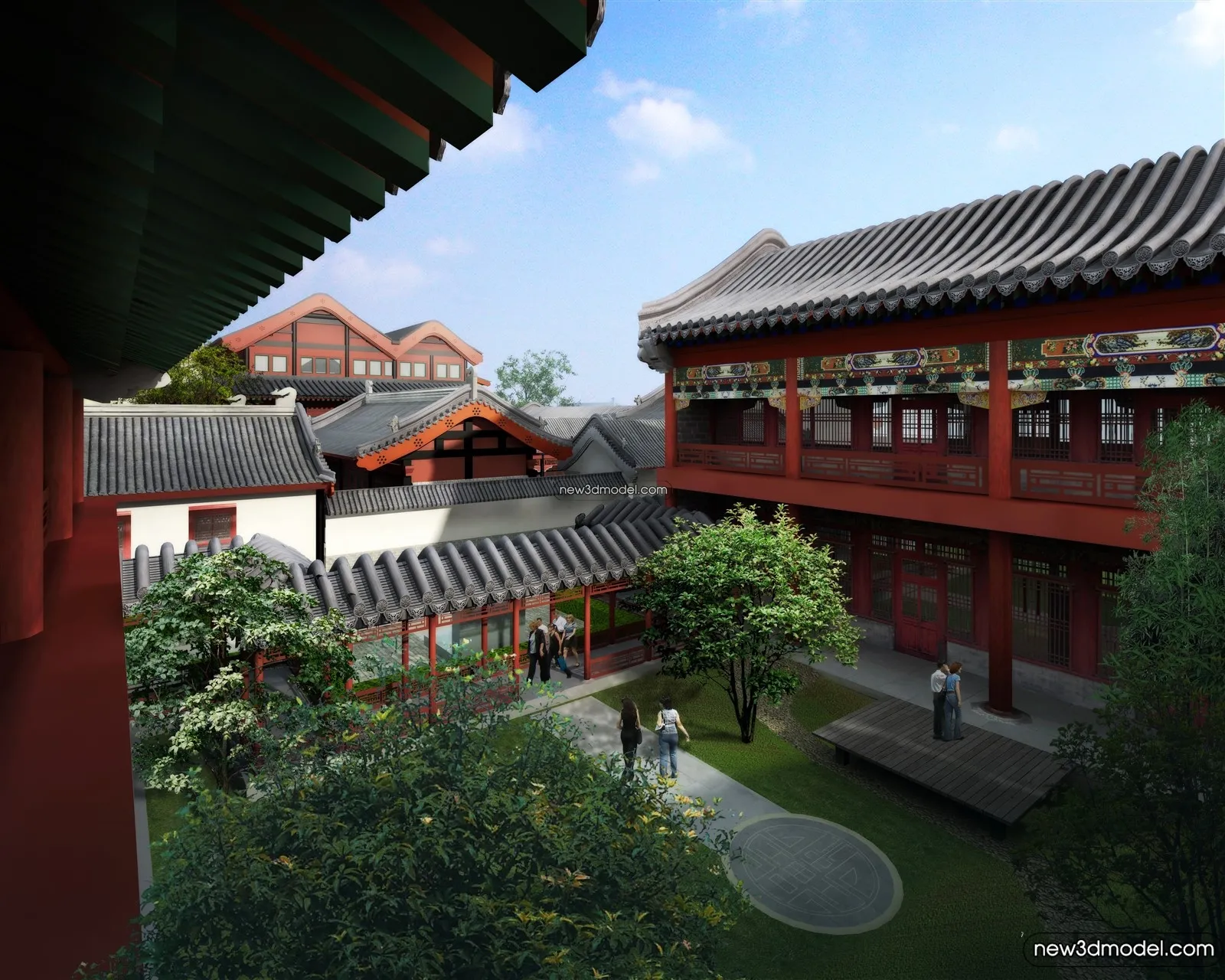 Exterior 3D Models of Pagoda - 3D Scenes - 084