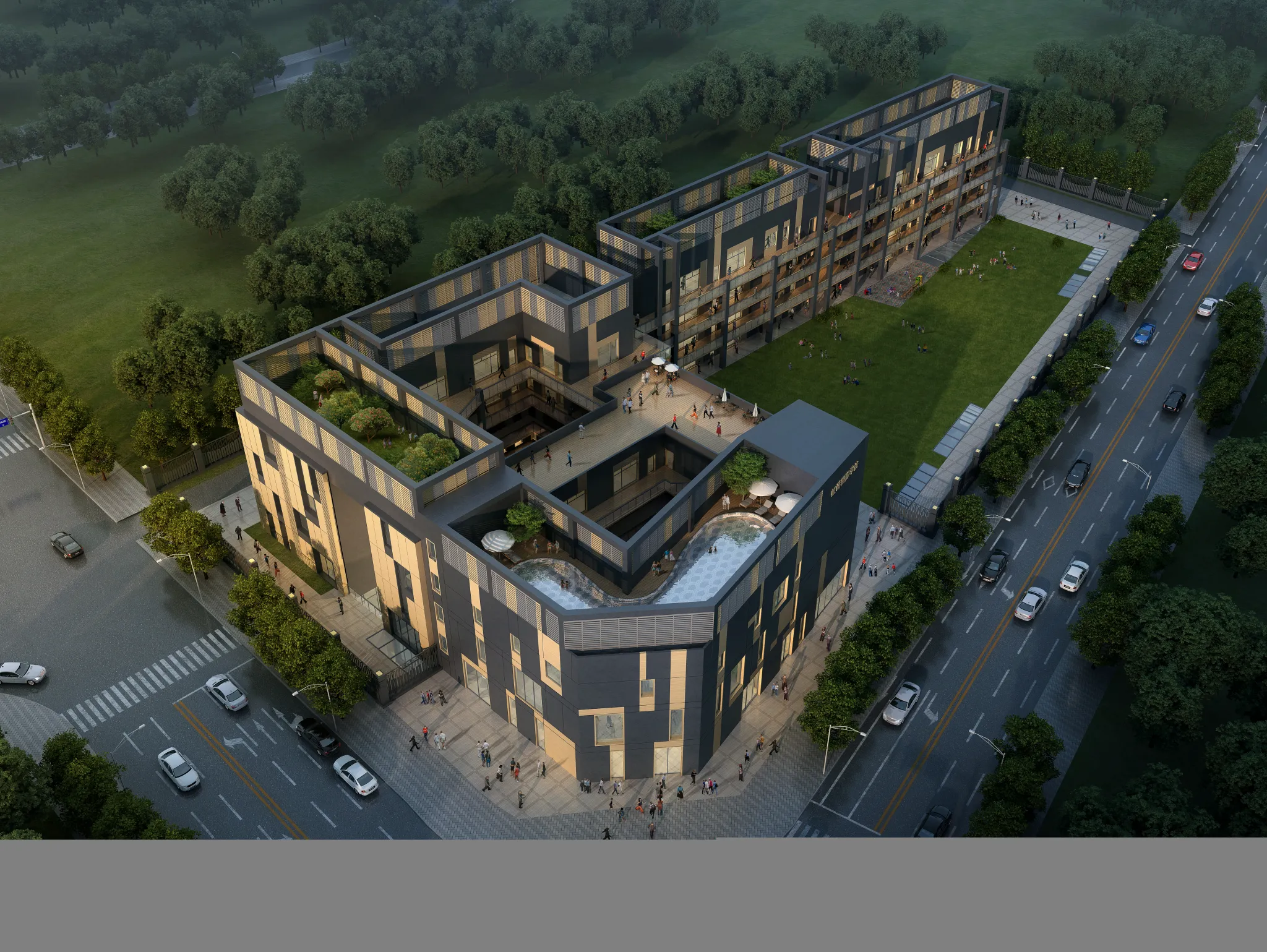 Exterior 3D Models of Shool - 3D Scenes - 048