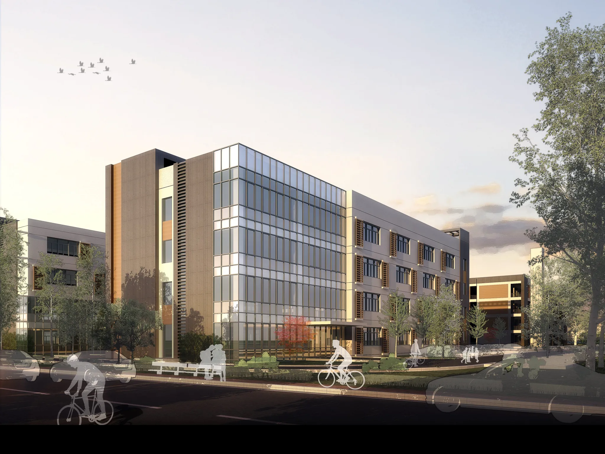 Exterior 3D Models of Shool – 3D Scenes – 052 – VRAY