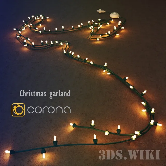 exterior-models - Festive garland 3D Model
