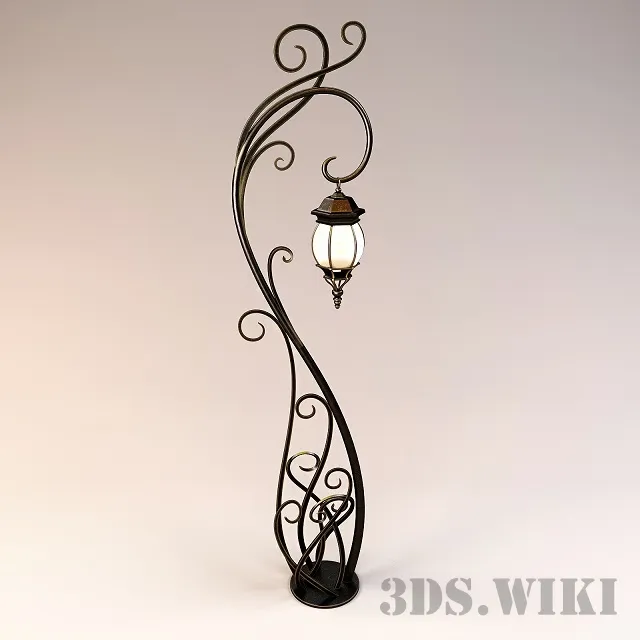 exterior-models - Forged lantern 3D Model