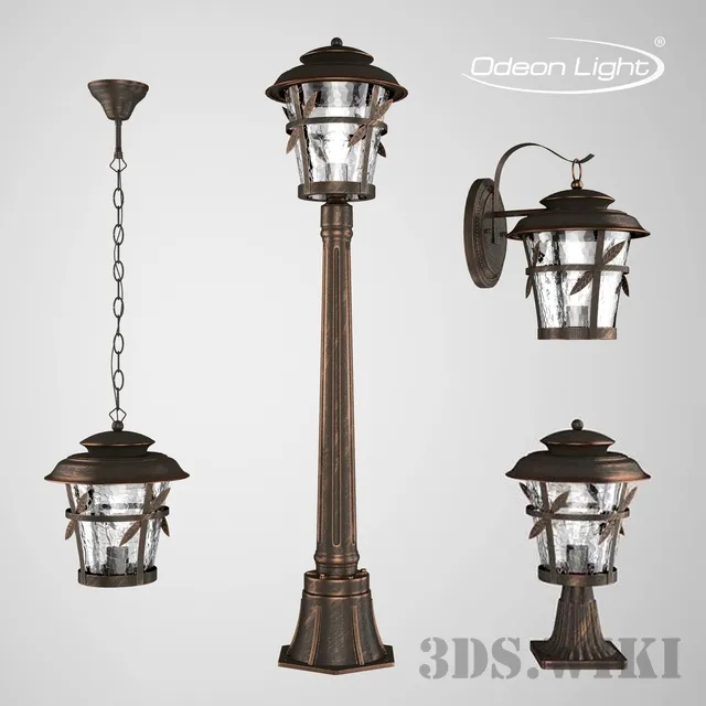 exterior-models - Street lamps ODEON LIGHT - ALETTI 3D Model