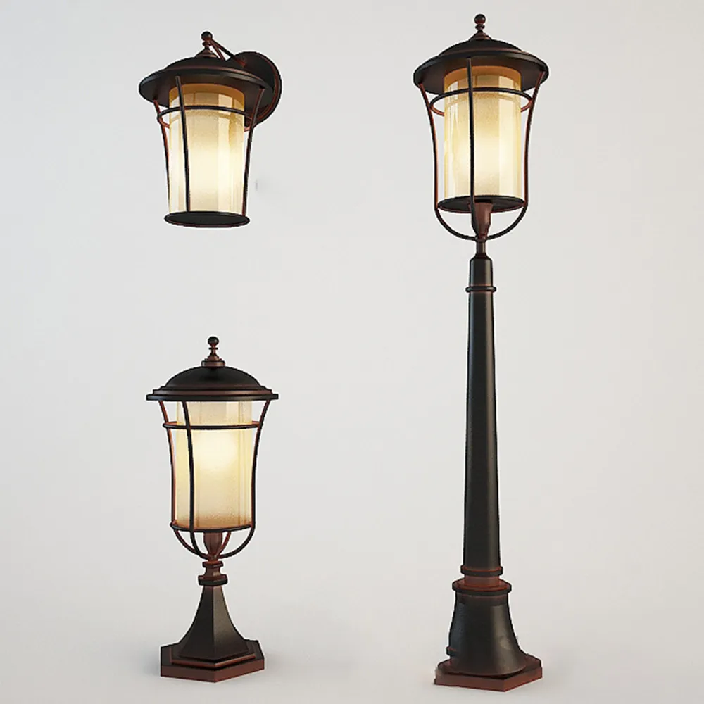 exterior-models - Street lights 3D Model