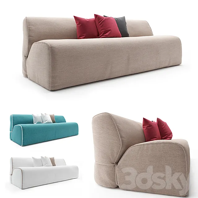 Exteta Soft Sofa 3D Model