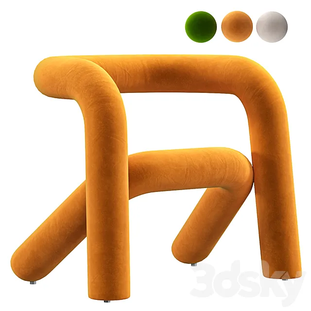 Extra arm bold chair 3D Model