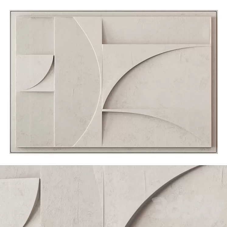 Extra large relief artwork 3D Model