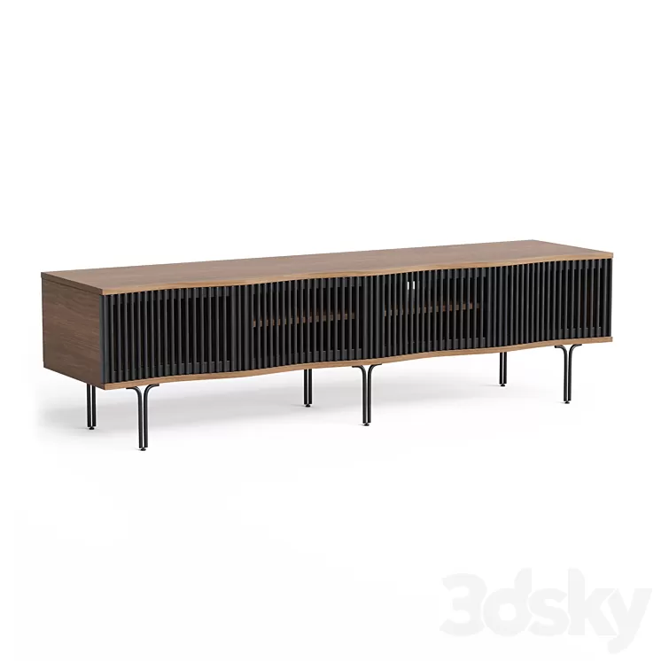 Extra Wide TV Unit Zaragoza 3D Model