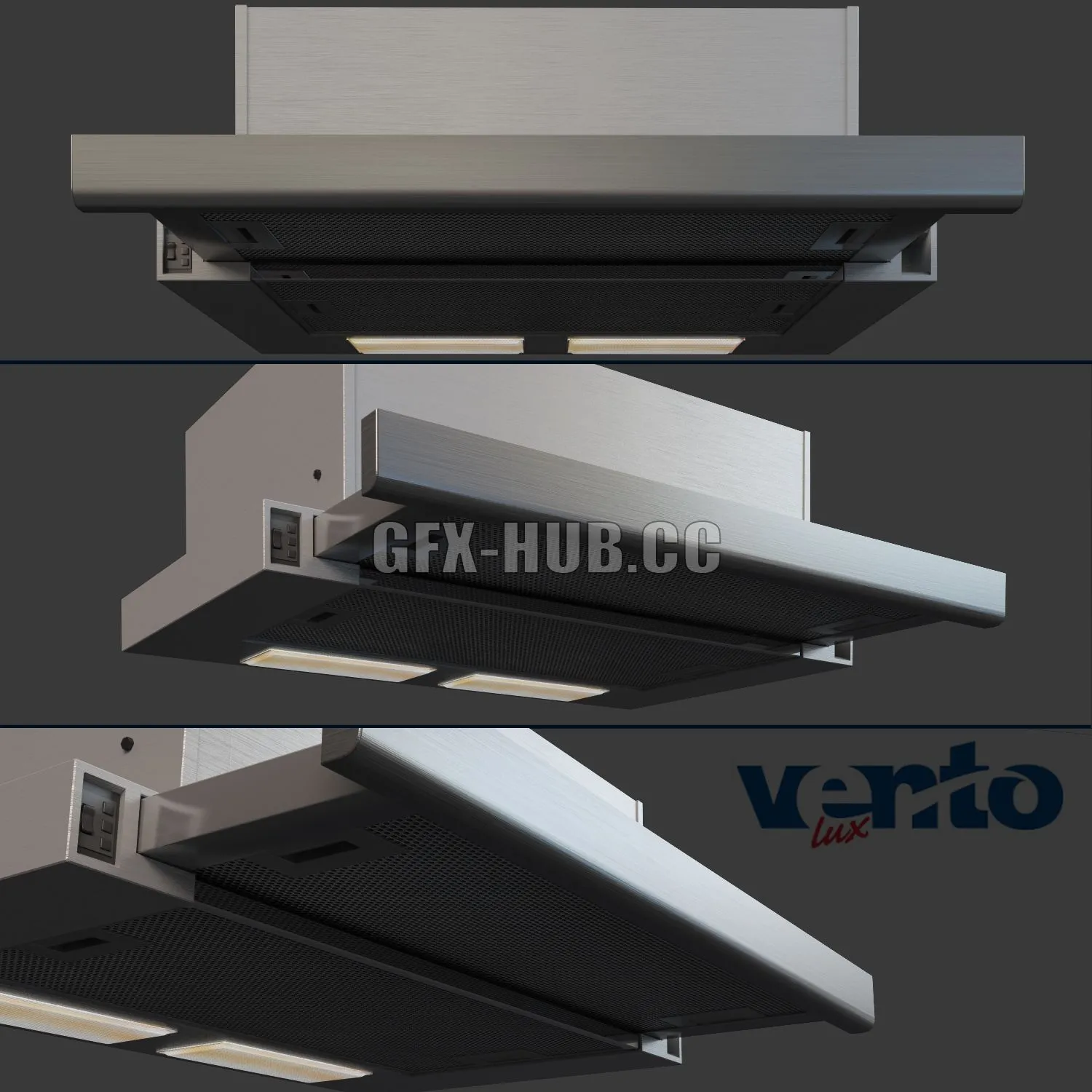 Extractor Ventolux GARDA 50 MTG INOX 3D Model