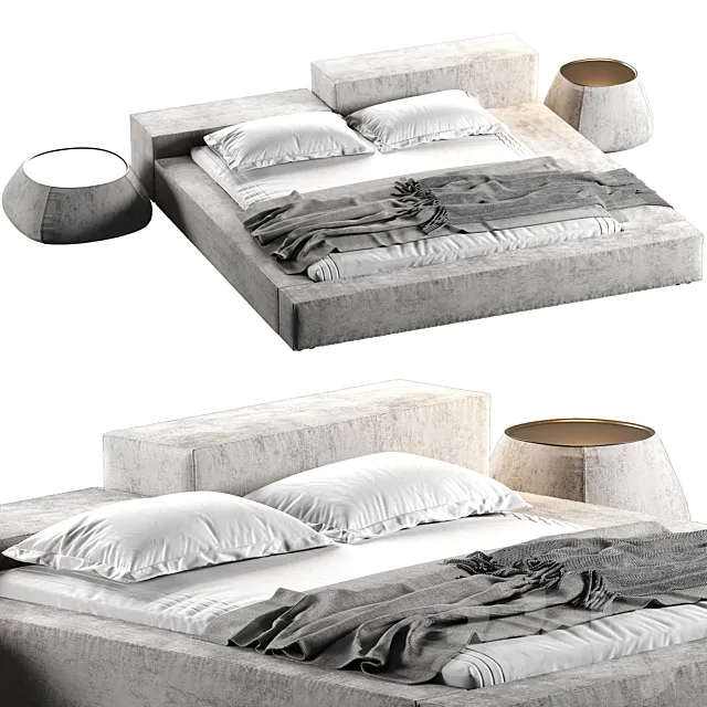 Extrasoft Bed 3D Model