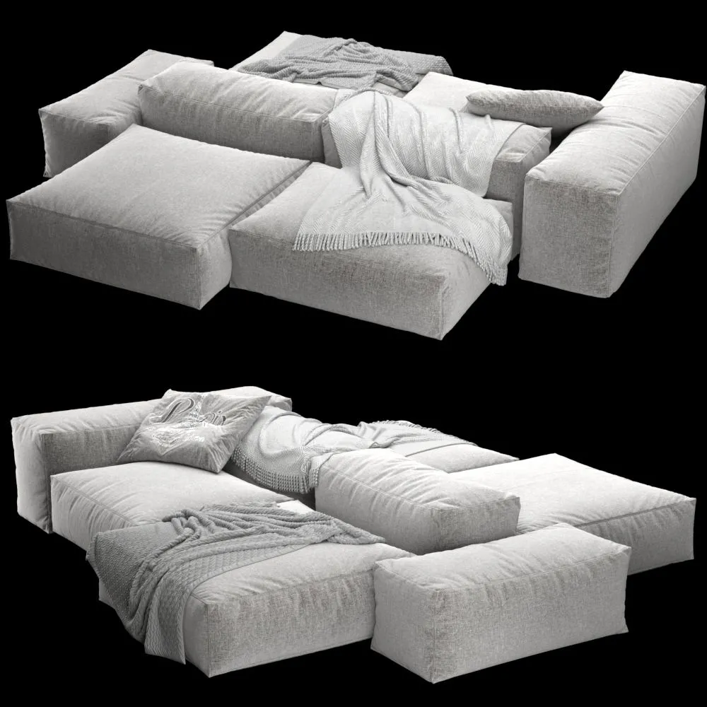 Extrasoft sofa from Living Divani 1 3D Model