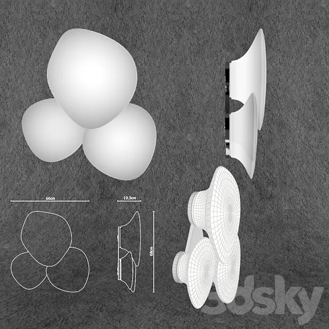 Fabbian _ Lumi Mycena F07PMG 3D Model