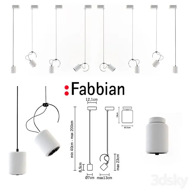 Fabbian Tube D84 3D Model