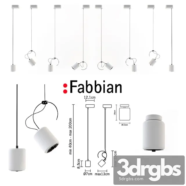 Fabbian Tube D84 3D Model Free