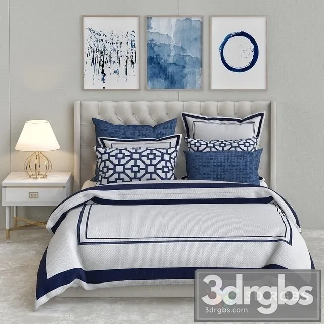 Fabric Bed 3D Model Free