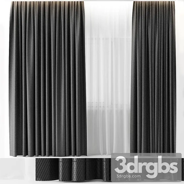 Fabric Curtain 10 3D Model Free