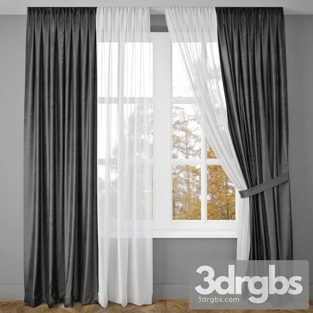 Fabric Curtain 11 3D Model Free