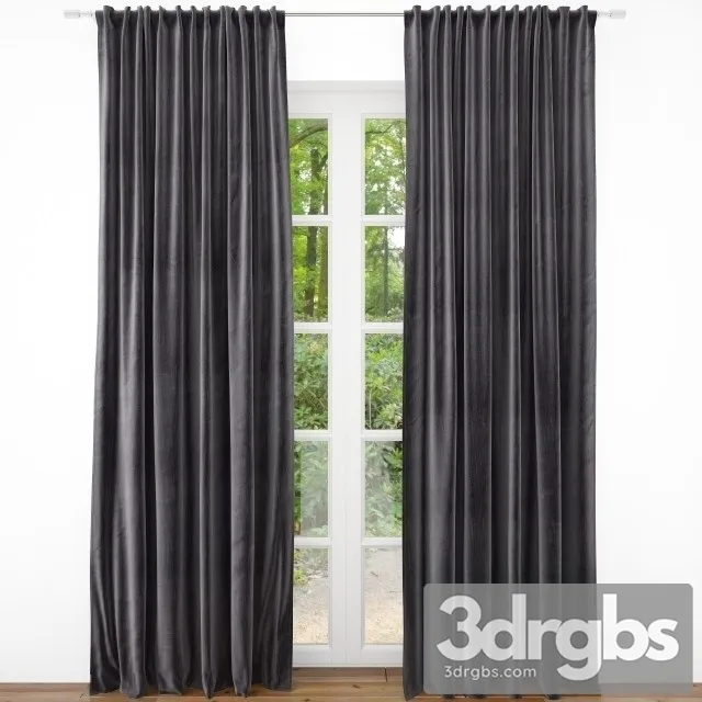 Fabric Curtain 6 3D Model Free