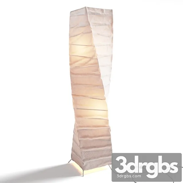 Fabric floor lamp 3D Model Free