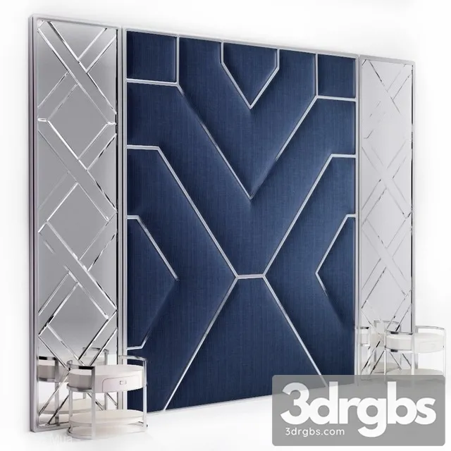 Fabric Headboard 3D Model Free