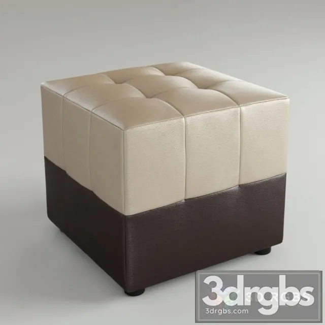 Fabric Pouf 6 3D Model Free