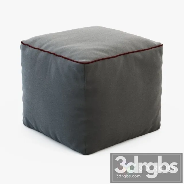 Fabric Pouf 60 3D Model Free