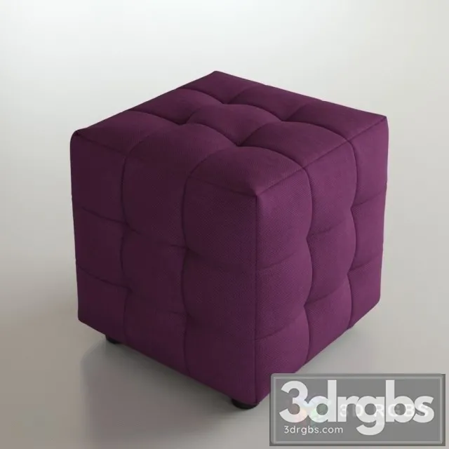 Fabric Pouf 7 3D Model Free