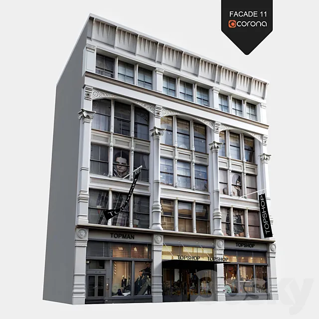 FACADE 11. TOPSHOP 3D Model