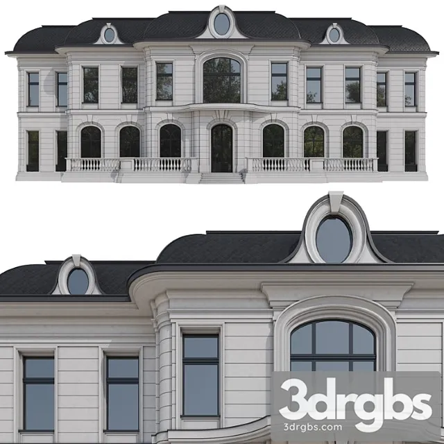 Facade of the ralph lauren house 3D Model Free
