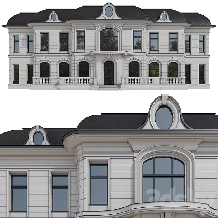 Facade of the Ralph Lauren house 3D Model