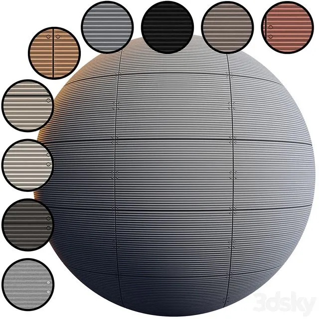 Facade Panel Linea EQUITONE 10 Color 3D Model