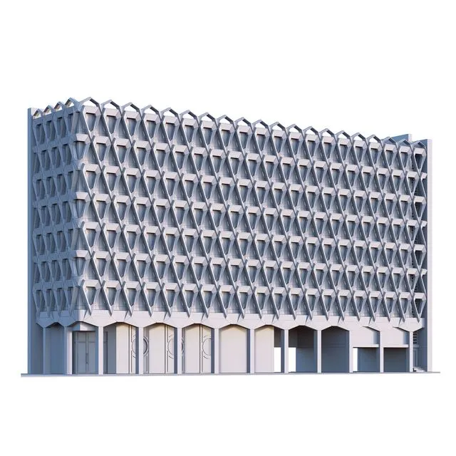 Facade parking 3D Model