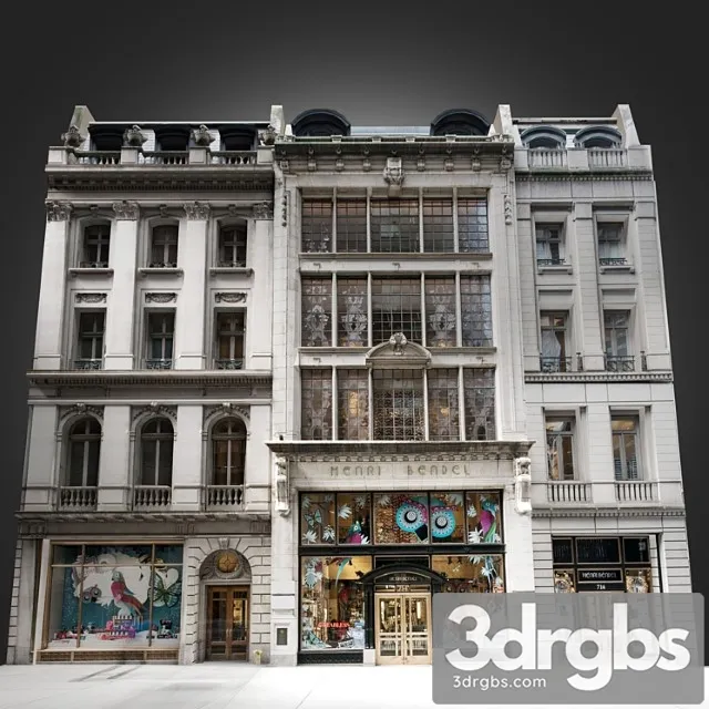 Facade Vol 8 Luxury Store 3D Model Free