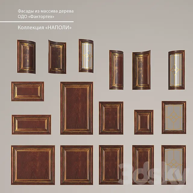 Facades made of wood. A collection of "Napoli" 3D Model