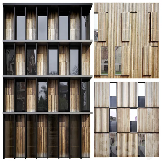 Facades of houses Free Download