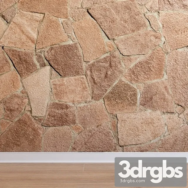 Facing stone (stone 007) 3D Model Free