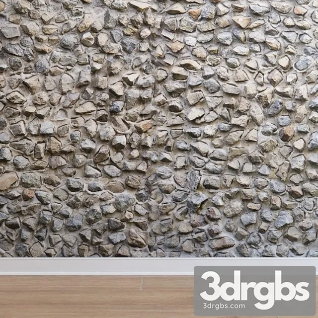 Facing stone (stone 010) 3D Model Free
